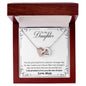 A ShineOn Fulfillment gift box with a Love You The Rest of Mine Interlocking Hearts Necklace - Gift for Daughter.
