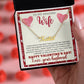 A "Your Love Is The Light Personalized Name Necklace - For Wife" by ShineOn Fulfillment with the words to my amazing wife.