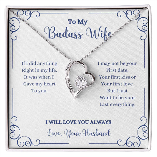 To my I Will Always Be With You Forever Love Necklace - Gift for Wife from Husband necklace by ShineOn Fulfillment.