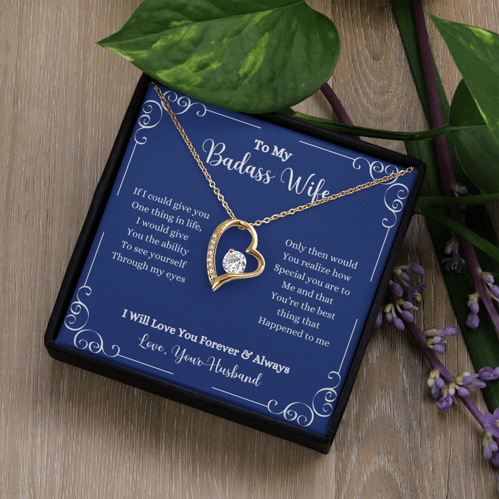 A I Will Love You Forever & Always Forever Love Necklace - Gift for Wife from Husband necklace with a poem on it by ShineOn Fulfillment.