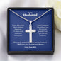 A Every Day Of My Life Is Perfect Artisan Cross Necklace – For Husband by ShineOn Fulfillment with a poem on it.