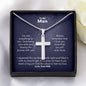 A ShineOn Fulfillment You Are Everything To Me Artisan Cross Necklace - For Husband with a message on it.