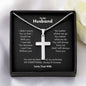 A Always & Forever Artisan Cross Necklace – For Husband with a poem on it by ShineOn Fulfillment.
