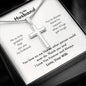 A I'M So Truly Grateful Artisan Cross Necklace – For Husband by ShineOn Fulfillment with a message on it.