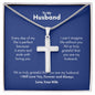 An Every Day Of My Life Is Perfect Artisan Cross Necklace by ShineOn Fulfillment with a poem on it.
