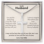 A You Are The Best Thing In My Life Artisan Cross Necklace - For Husband from ShineOn Fulfillment with a cross on it that says, i love my husband.