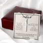 A You Are The Best Thing In My Life Artisan Cross Necklace – For Husband by ShineOn Fulfillment with a poem on it and a gift box.