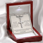 The ShineOn Fulfillment's You Are The Best Thing In My Life Artisan Cross Necklace - For Husband in a wooden box.