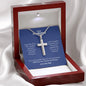 An Every Day Of My Life Is Perfect Artisan Cross Necklace – For Husband in a box with a poem on it by ShineOn Fulfillment.