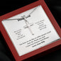 A I'M So Truly Grateful Artisan Cross Necklace – For Husband with a poem on it by ShineOn Fulfillment.