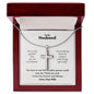 A I'M So Truly Grateful Artisan Cross Necklace – For Husband by ShineOn Fulfillment in a wooden box.
