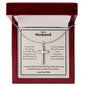 The You Are The Best Thing In My Life Artisan Cross Necklace - For Husband by ShineOn Fulfillment in a wooden box.