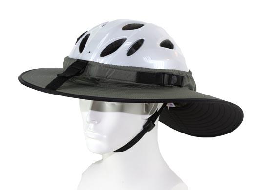 Da Brim Grey Cycling Classic angled left on a model head.