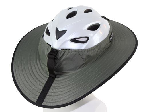 Da Brim Grey Cycling Classic angled right on a model head.