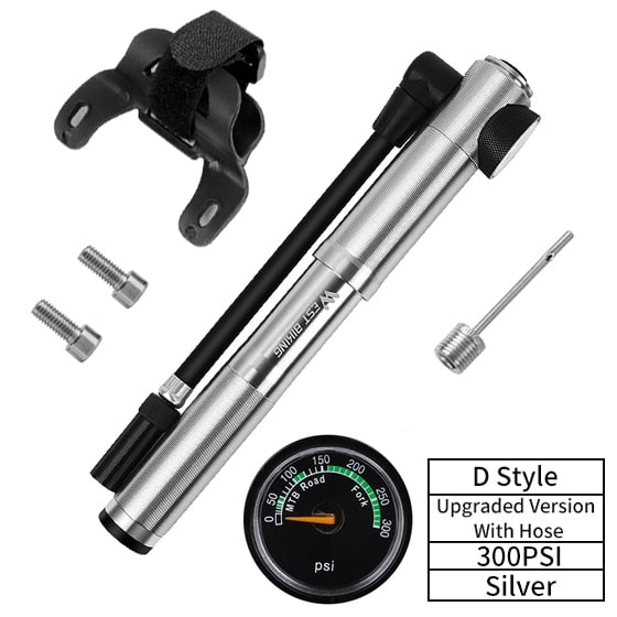 89G Portable 160 PSI High Pressure Mini Bicycle Pump - Golden Value SG