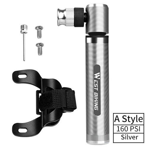 89G Portable 160 PSI High Pressure Mini Bicycle Pump - Golden Value SG