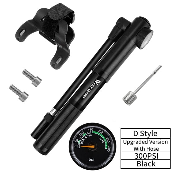 89G Portable 160 PSI High Pressure Mini Bicycle Pump - Golden Value SG