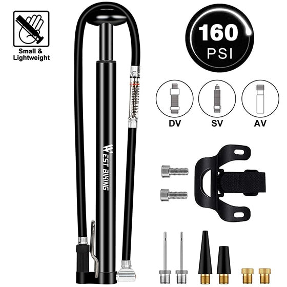 160PSI High Pressure Floor Pump - Golden Value SG