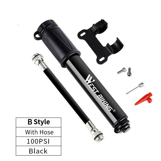 89G Portable 160 PSI High Pressure Mini Bicycle Pump - Golden Value SG