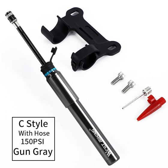 89G Portable 160 PSI High Pressure Mini Bicycle Pump - Golden Value SG