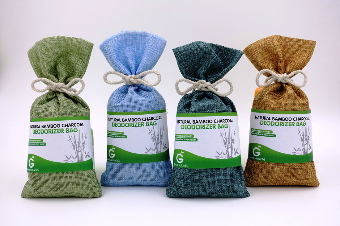 Great Value SG Introduces 3 New And Vibrant Color Variants Of Natural Bamboo Charcoal Deodorizer Bag