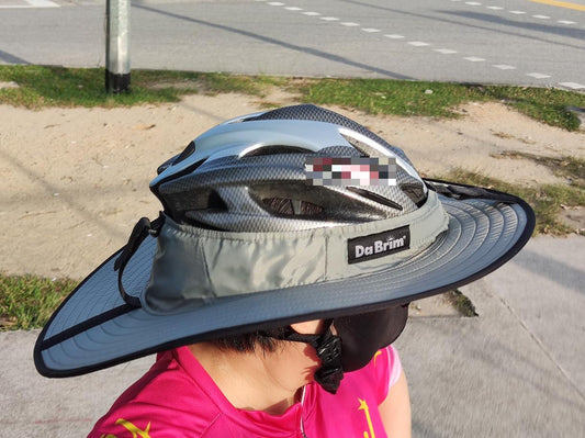 Peggy Chen wore Da Brim Cycling Classic Helmet Visor Brim