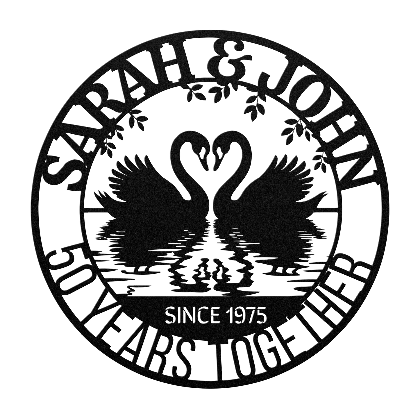 50th_Wedding_Anniversary_Swans_Metal_Wal_Black_Transparent_Mockup.png