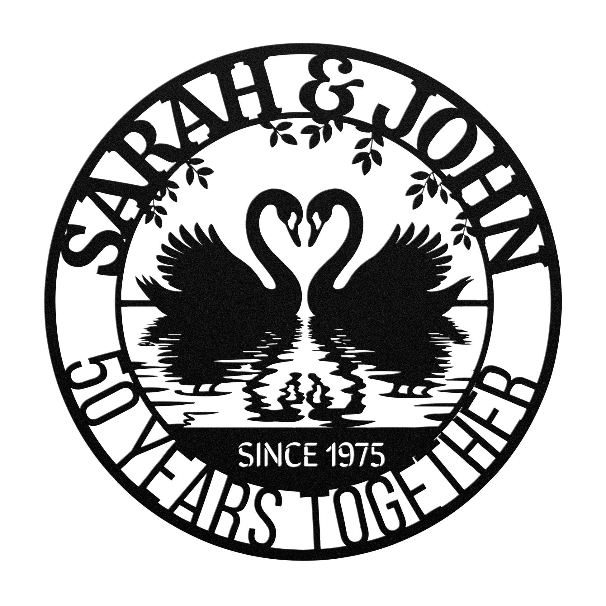 50th_Wedding_Anniversary_Swans_Metal_Wal_Black_Transparent_Mockup.png