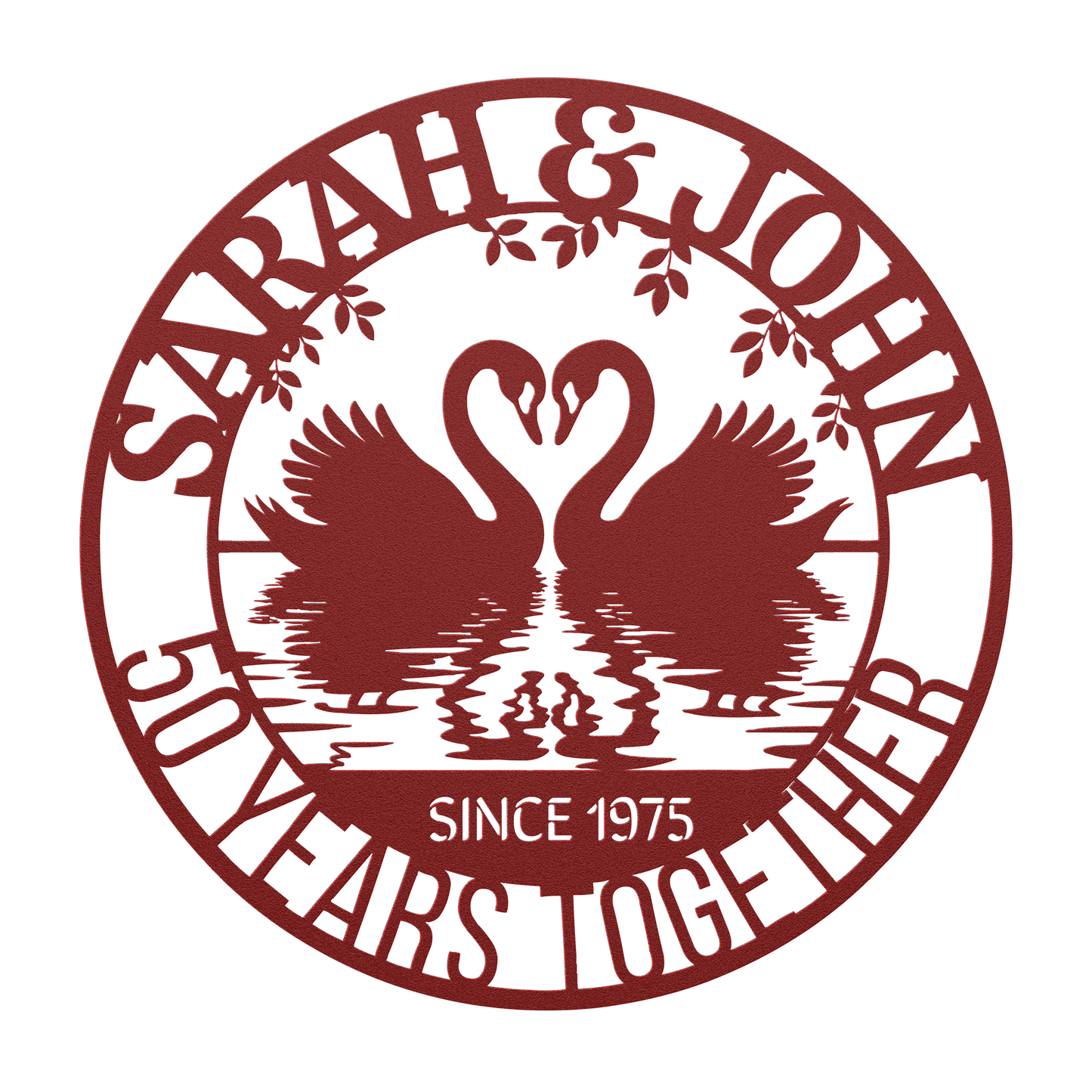 50th_Wedding_Anniversary_Swans_Metal_Wal_Red_Transparent_Mockup.png