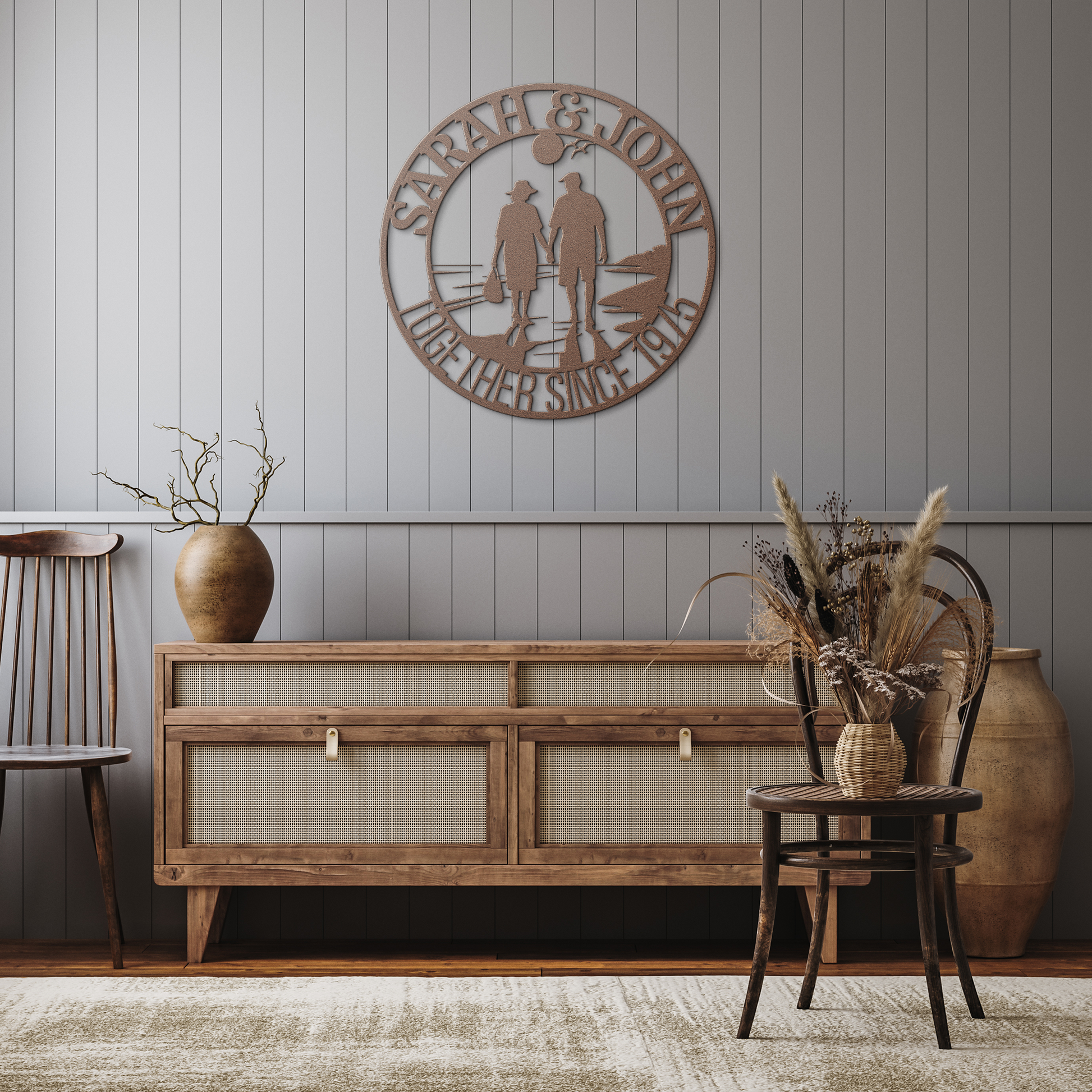 Beach_Couple_Metal_Art_Copper_Rustic_Hallway_Mockup.png