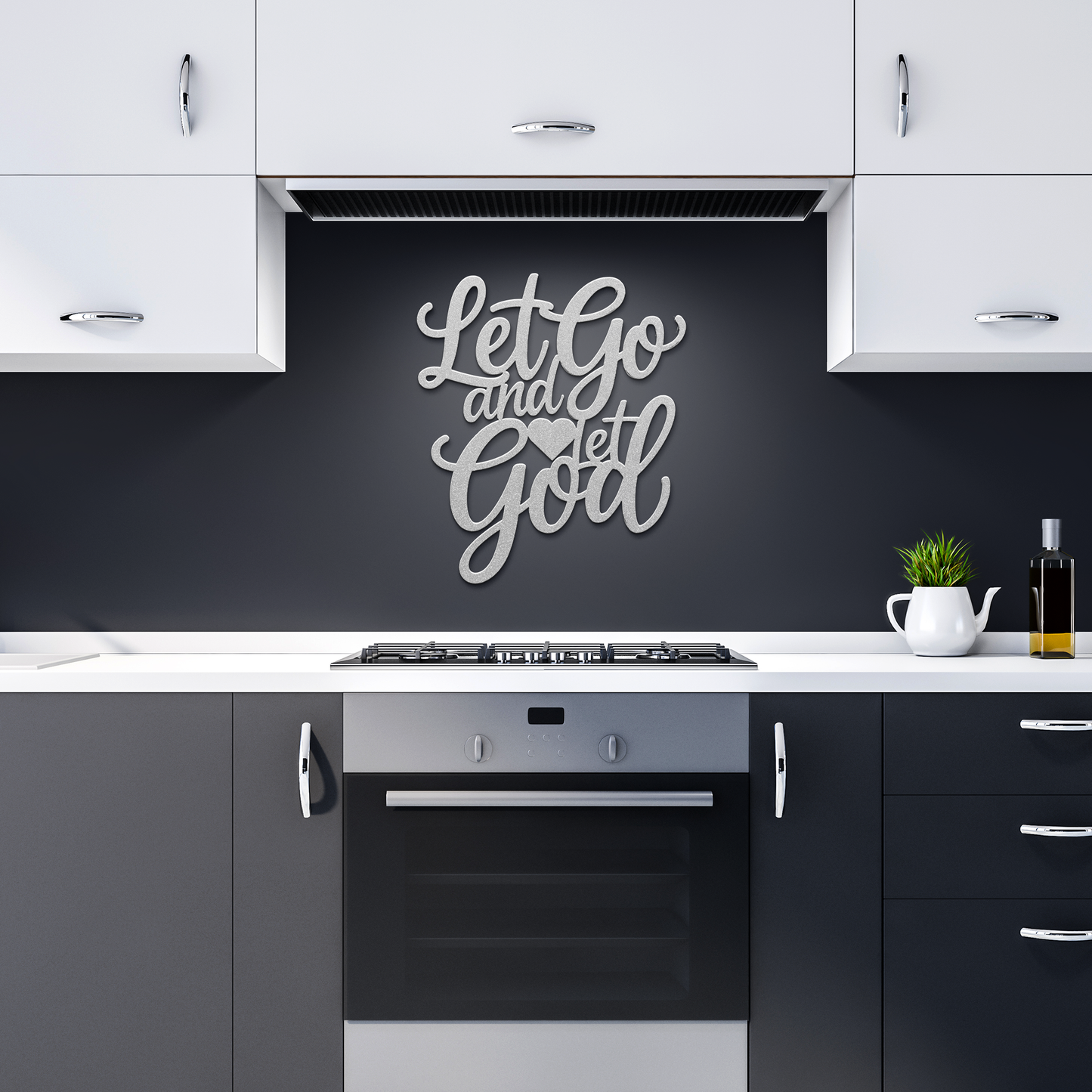 Christian_Metal_Art_-_Let_Go_and_Let_God_Silver_Dark_Kitchen_Mockup.png