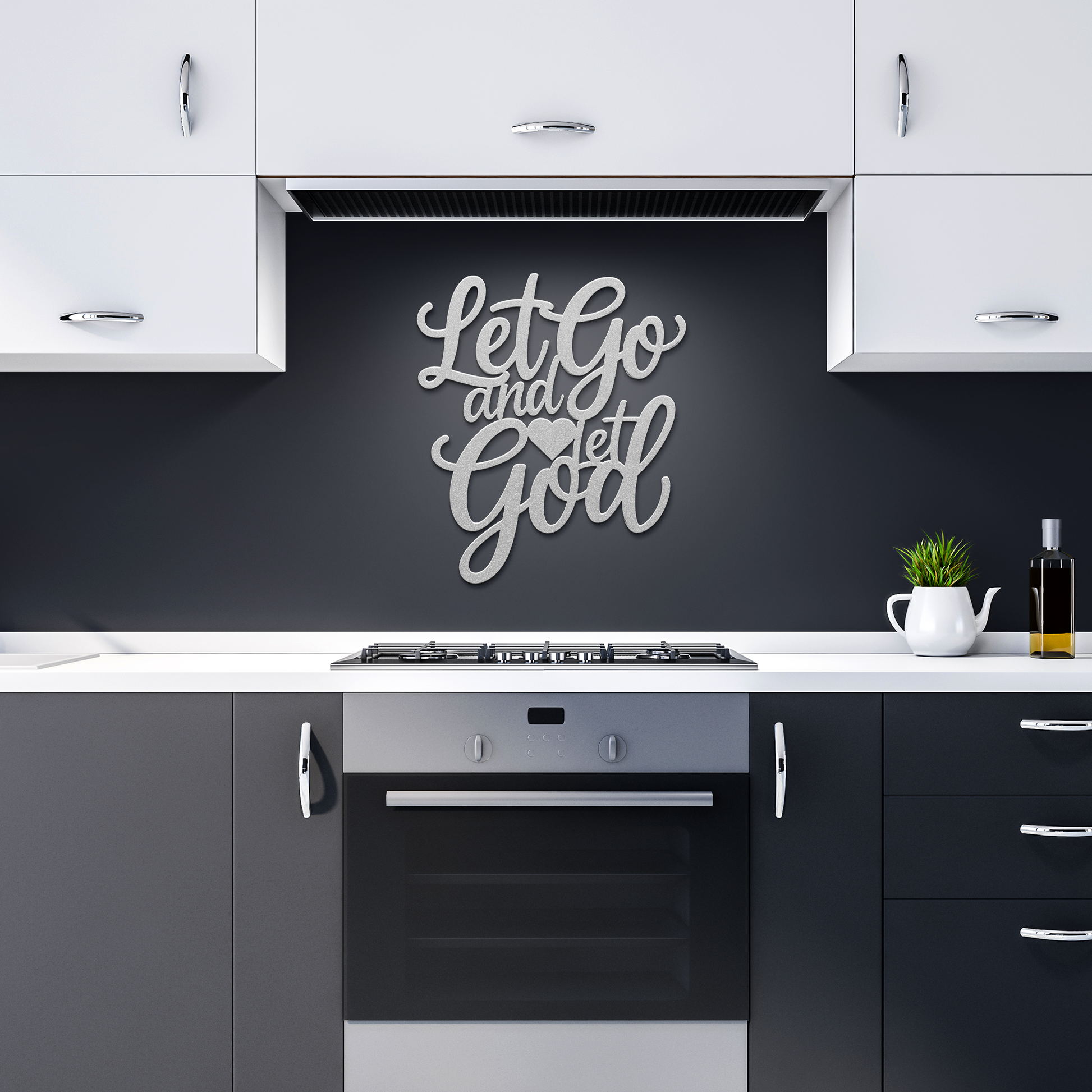 Christian_Metal_Art_-_Let_Go_and_Let_God_Silver_Dark_Kitchen_Mockup.png