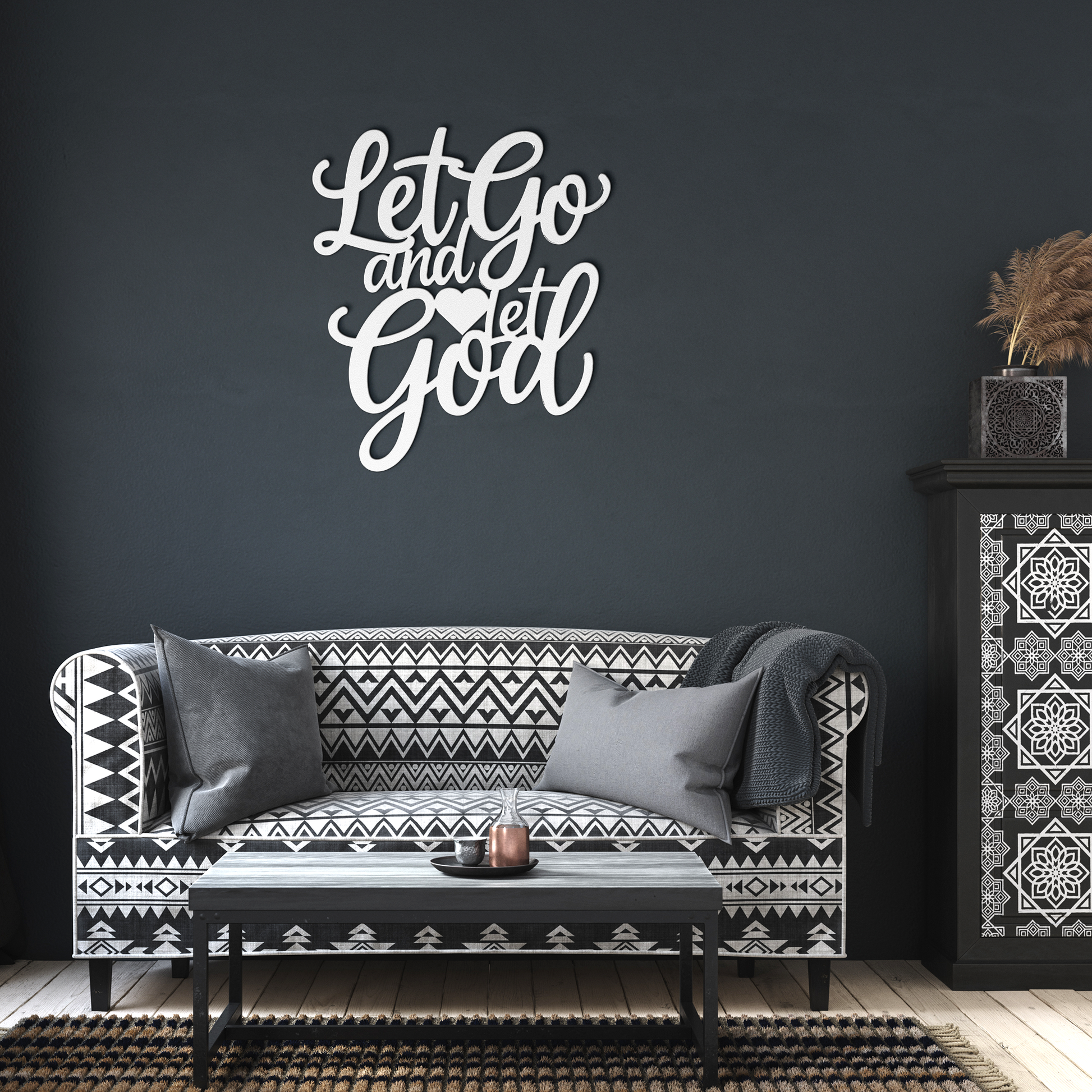 Christian_Metal_Art_-_Let_Go_and_Let_God_White_Dark_Living_Room_Mockup.png