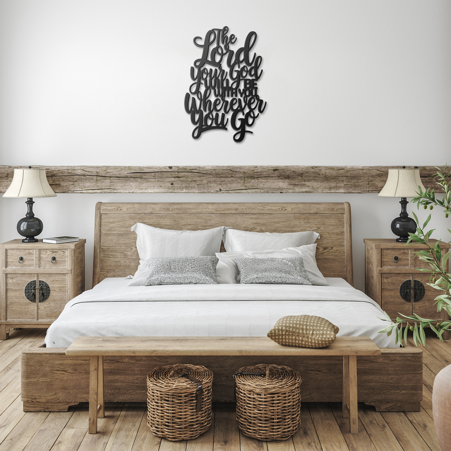 Christian_Metal_Art_-_The_Lord_Your_God__Black_Farmhouse_Bedroom_Mockup.png