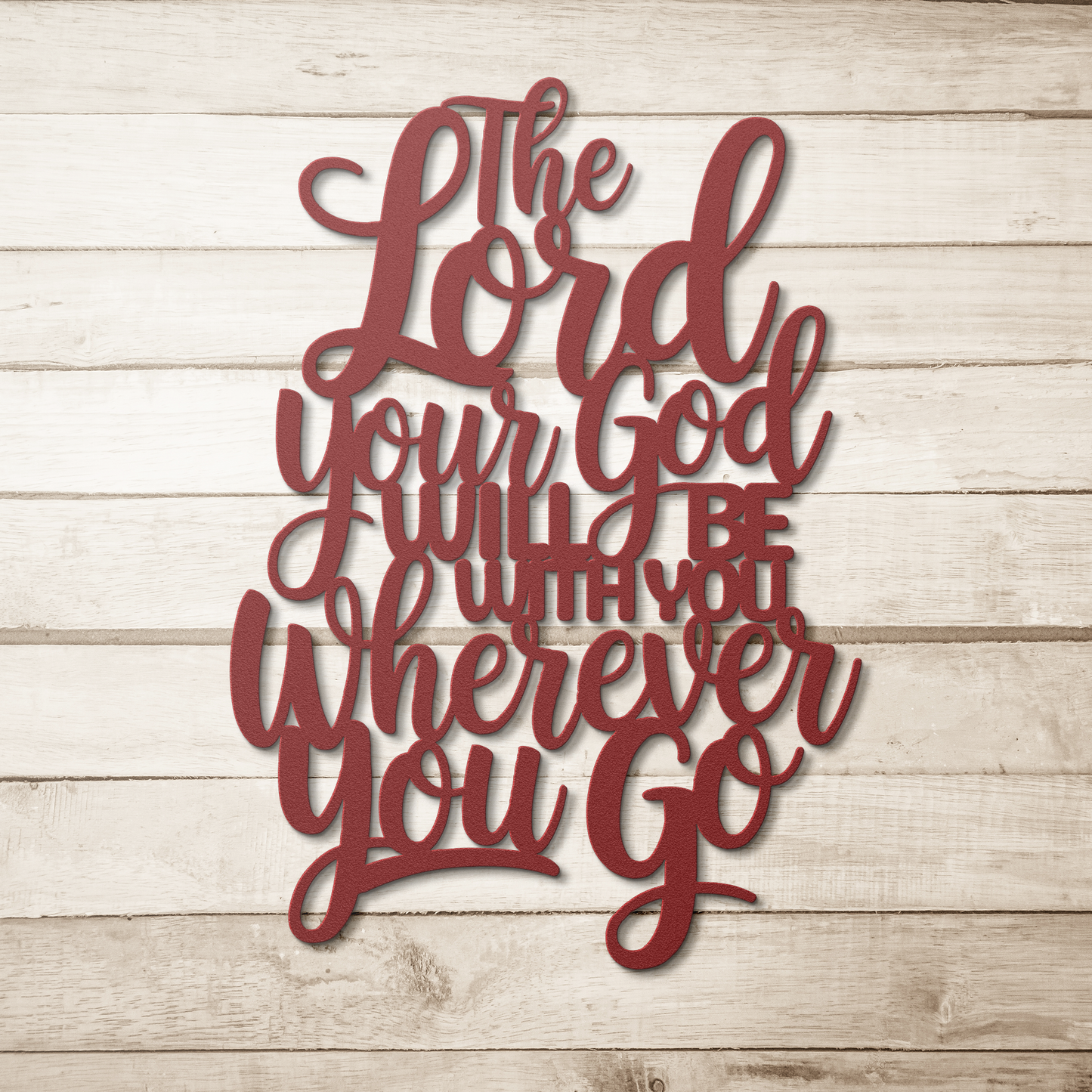 Christian_Metal_Art_-_The_Lord_Your_God__Red_Simple_Wood_BKGD_Mockup.png