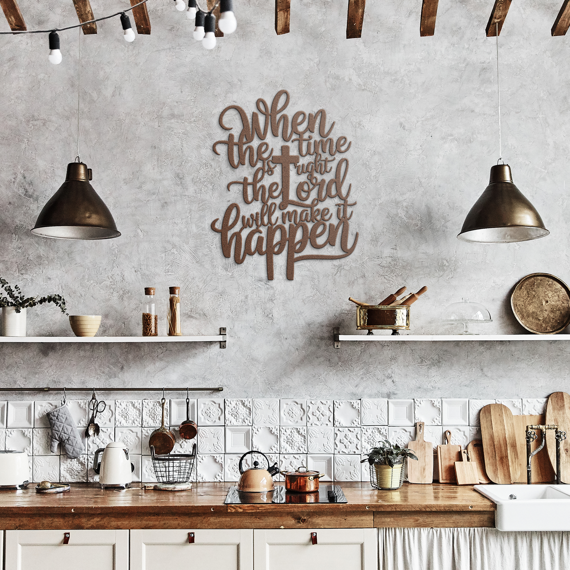 Christian_Metal_Art_-_When_the_time_is_r_Copper_Rustic_Kitchen_Mockup.png