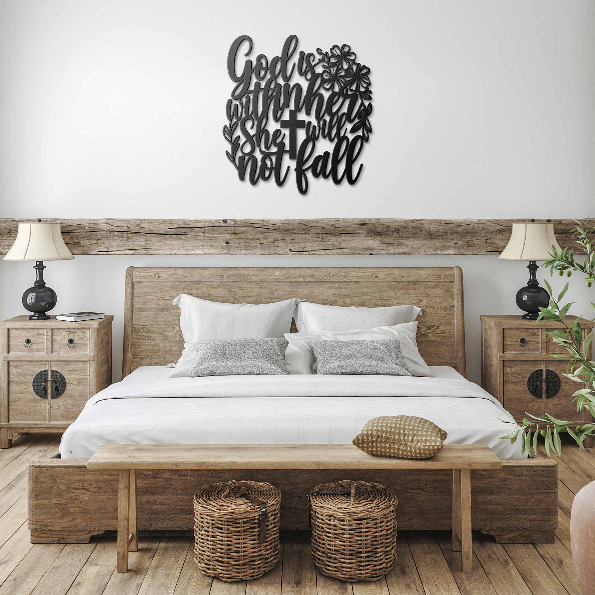 Christian_Metal_Sign_-_God_is_within_her_Black_Farmhouse_Bedroom_Mockup.png
