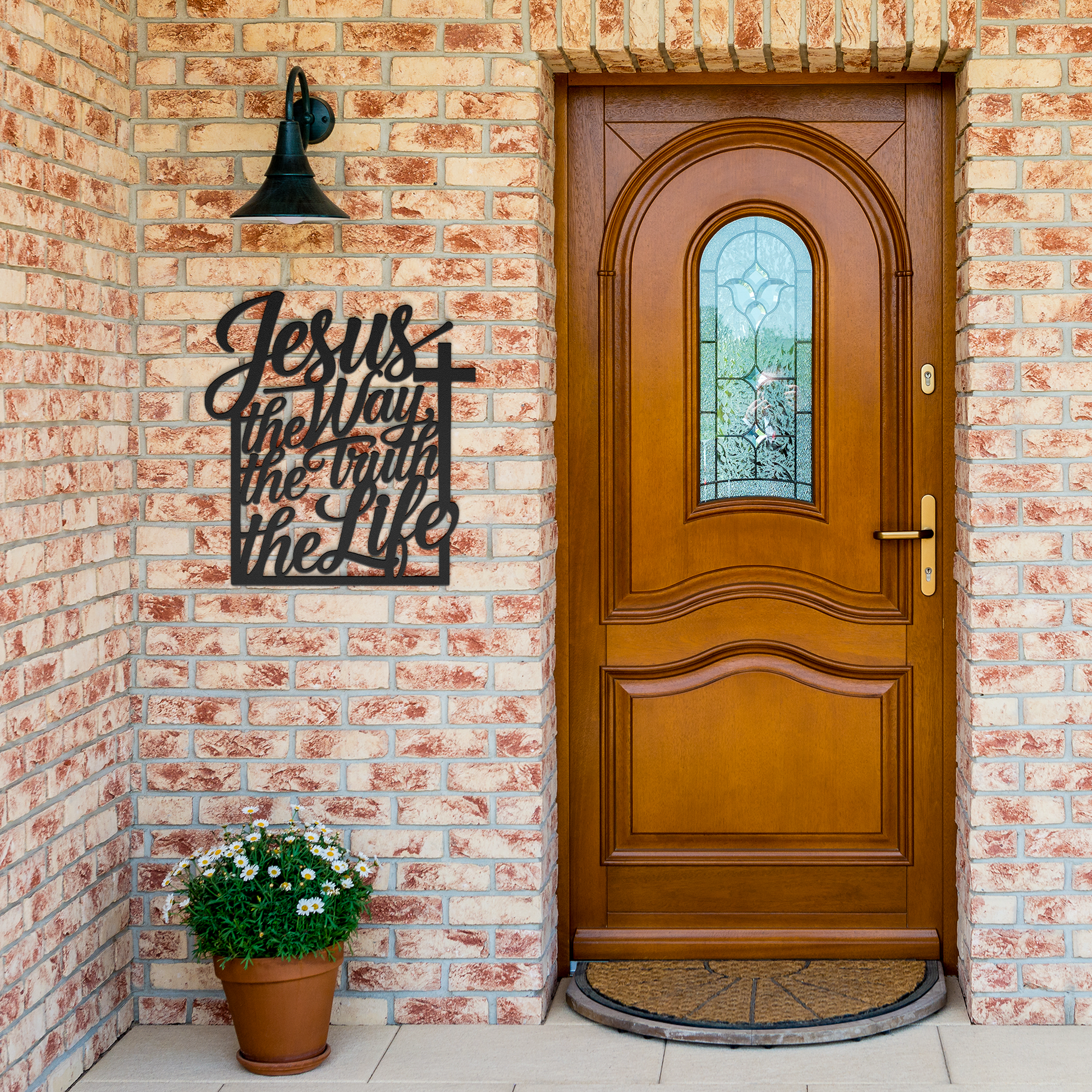 Christian_Metal_Sign_-_Jesus_The_Way_The_Black_Brick_Entrance_Mockup.png