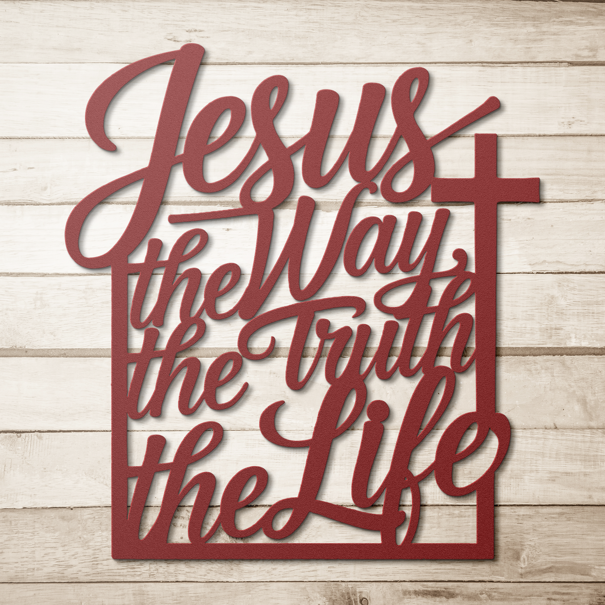 Christian_Metal_Sign_-_Jesus_The_Way_The_Red_Simple_Wood_BKGD_Mockup.png