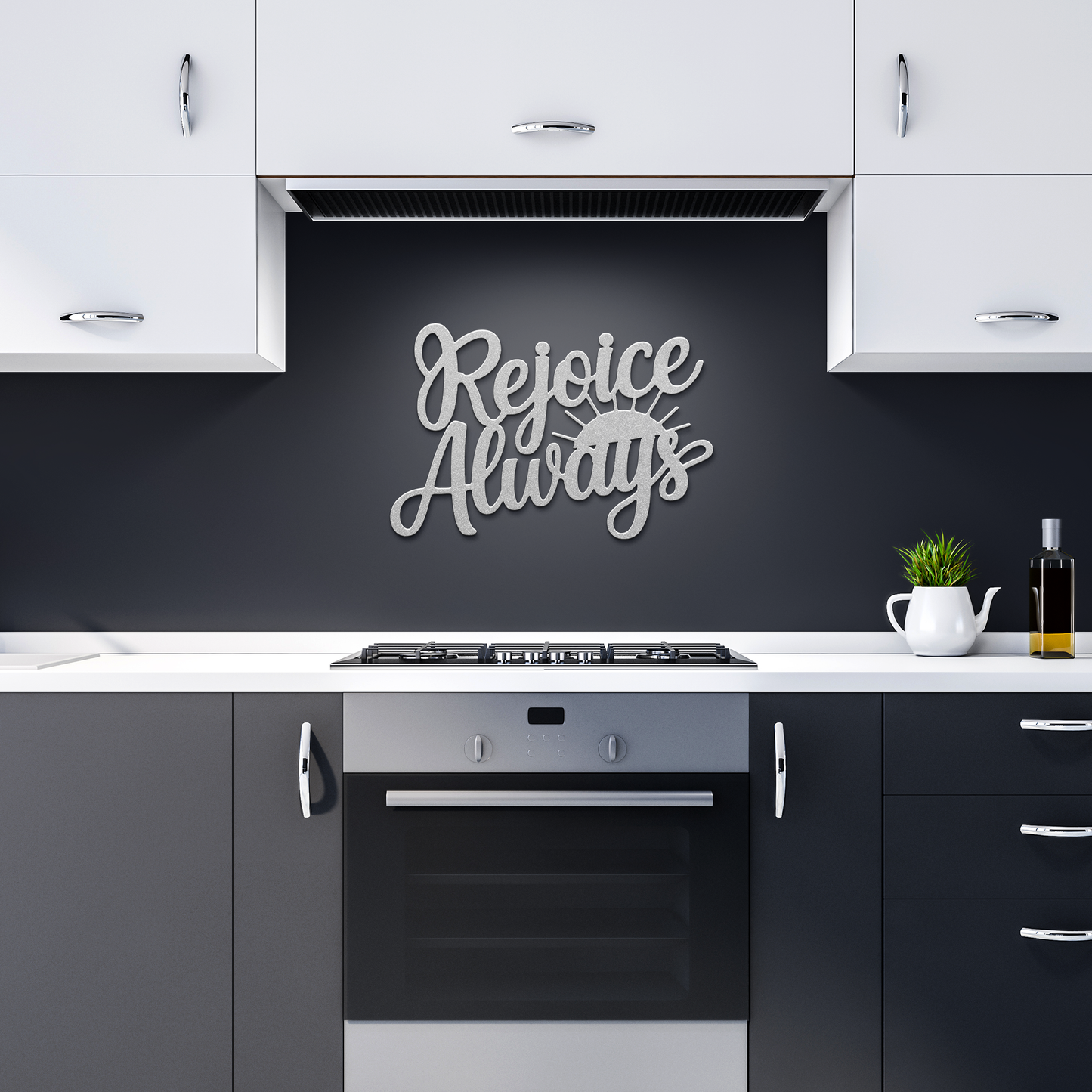Christian_Metal_Sign_-_Rejoice_Always_Silver_Dark_Kitchen_Mockup.png