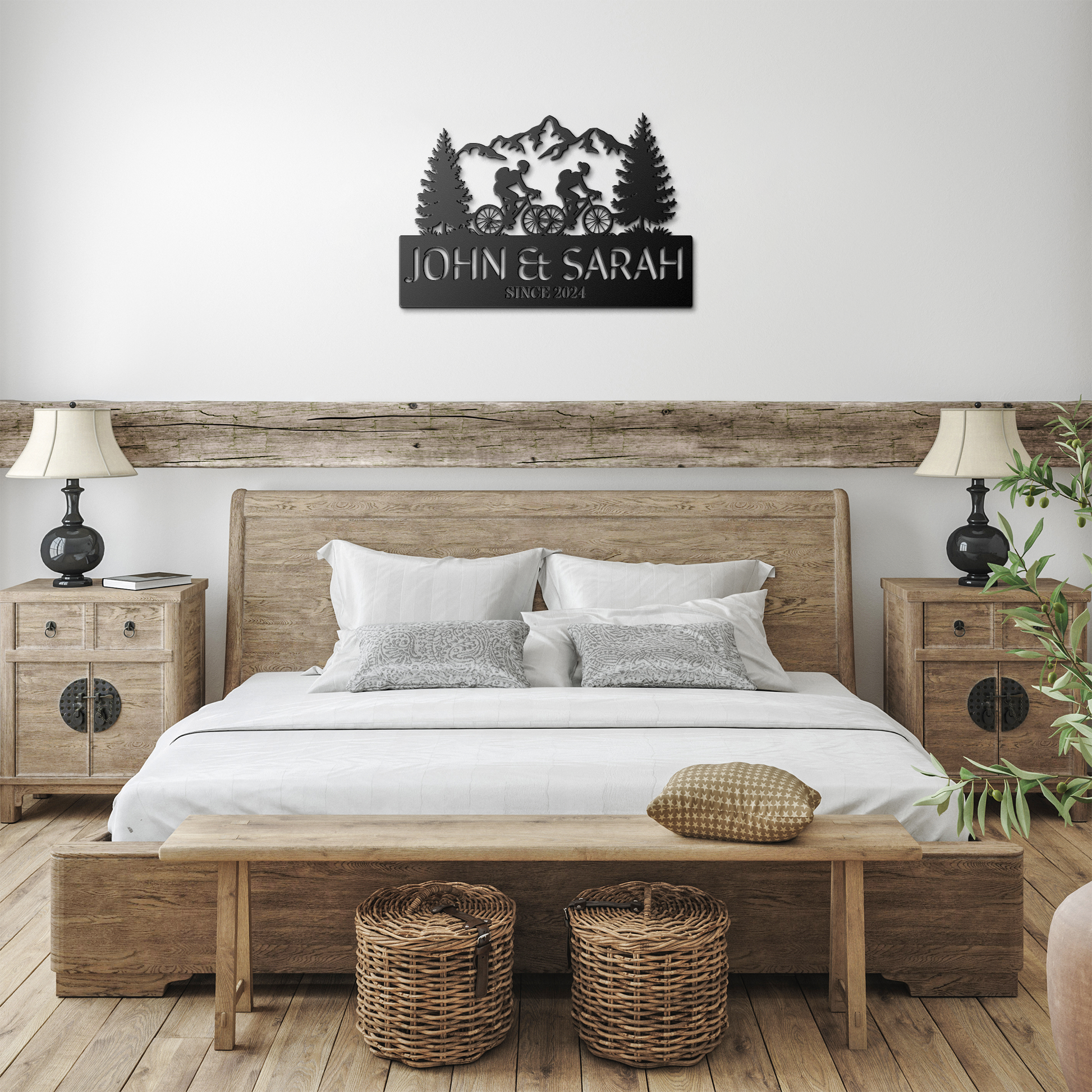 Cycling_Couple_In_the_Mountain_Metal_Art_Black_Farmhouse_Bedroom_Mockup.png