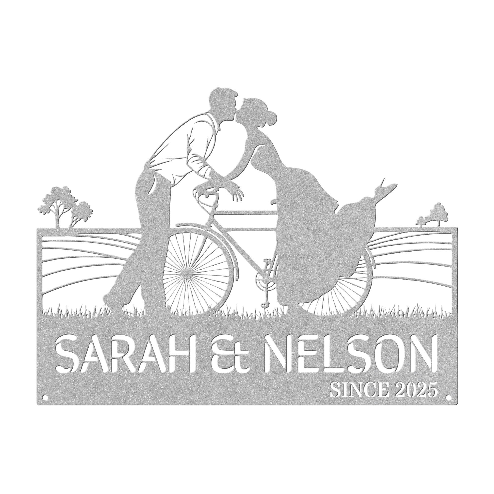 Cycling_Couple_Kissing_Metal_Sign_Silver_Transparent_Mockup.png