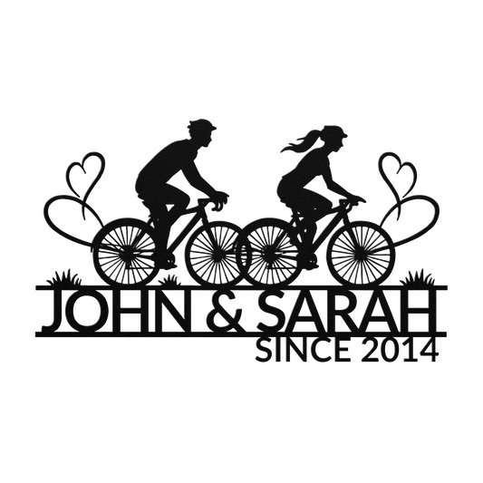 Cycling_Couple_with_Hearts_Metal_Wall_Ar_Black_Transparent_Mockup.png