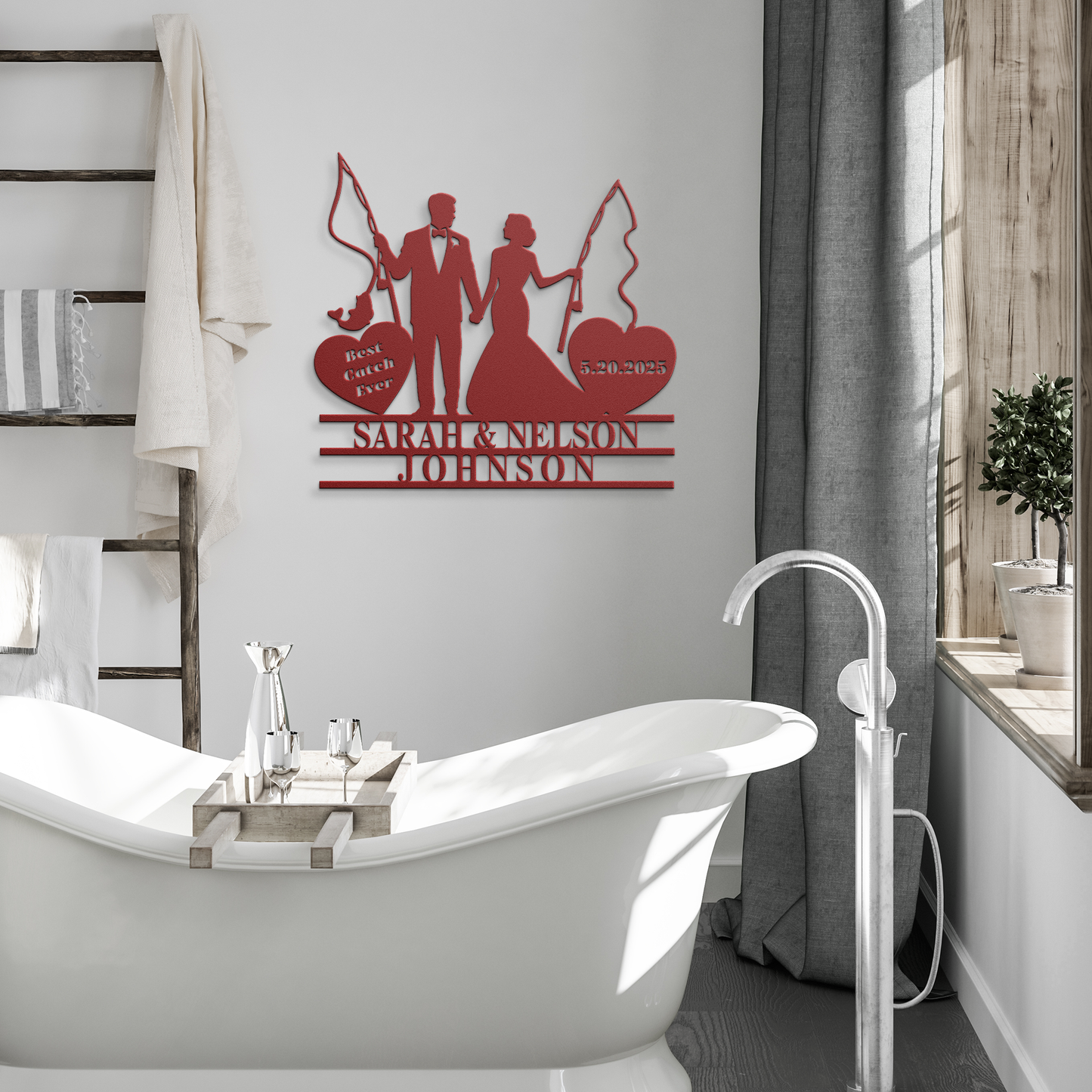 Fishing_Wedding_Metal_Sign_Red_Modern_Bathroom_Mockup.png