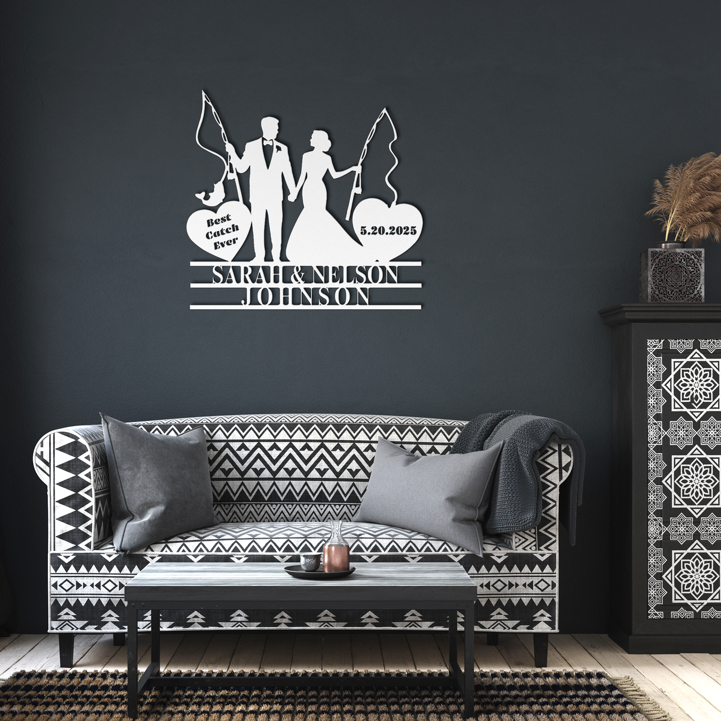 Fishing_Wedding_Metal_Sign_White_Dark_Living_Room_Mockup.png