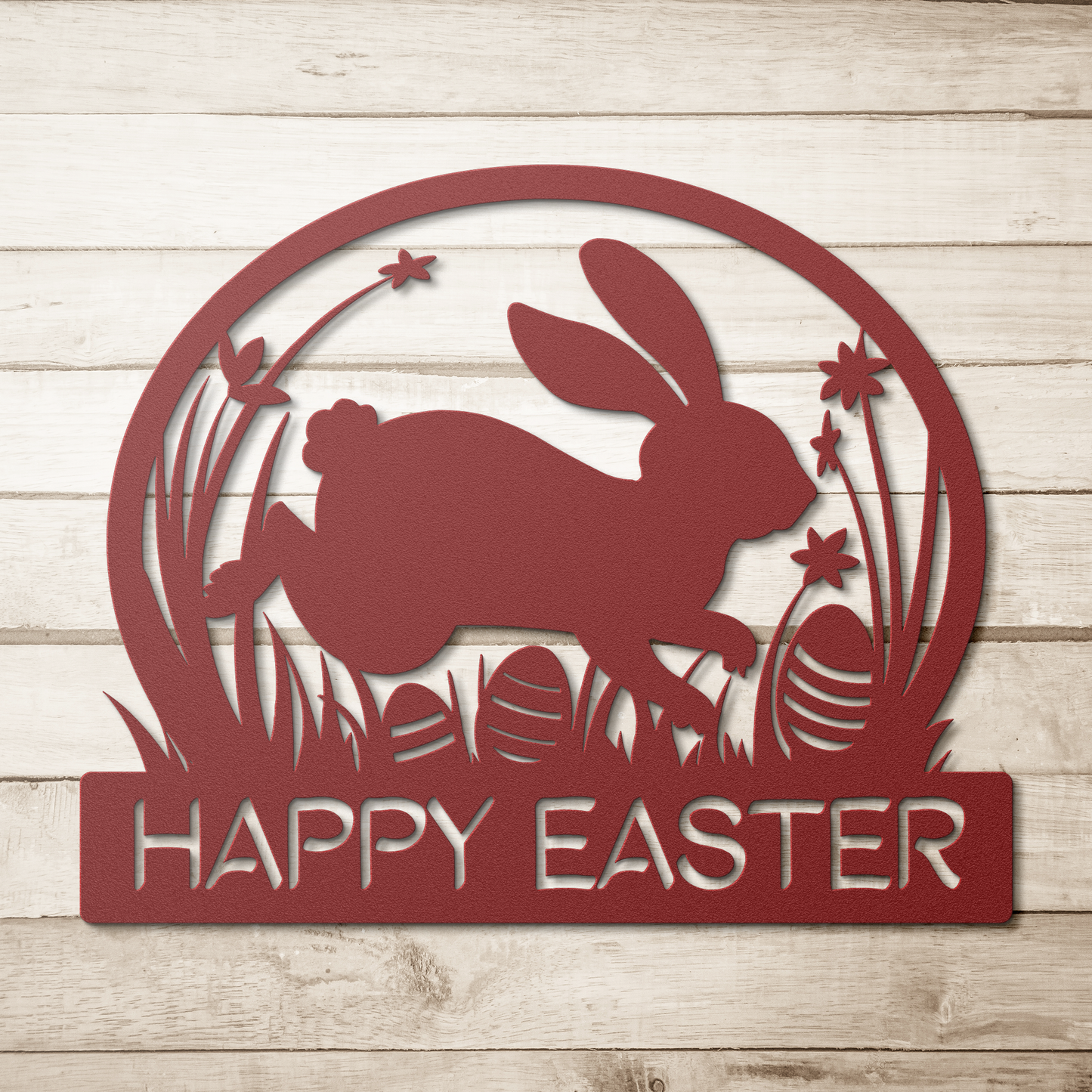 Happy_Easter_Metal_Sign_Red_Simple_Wood_BKGD_Mockup.png