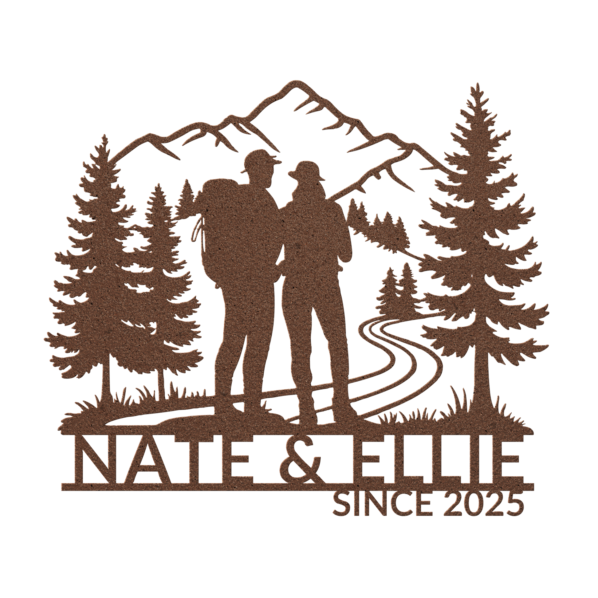 Hiking_Couple_Metal_Wall_Art_Copper_Transparent_Mockup.png