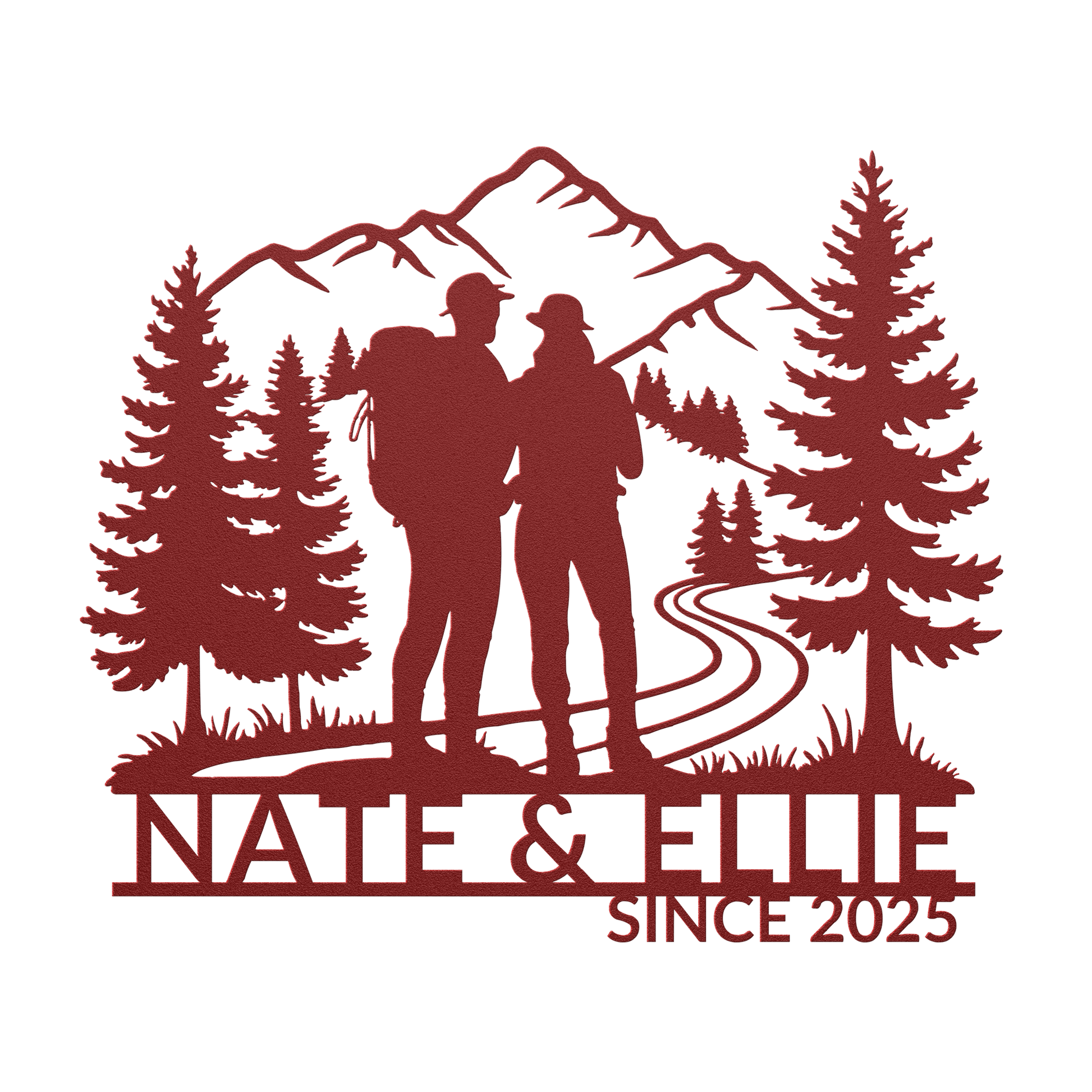 Hiking_Couple_Metal_Wall_Art_Red_Transparent_Mockup.png