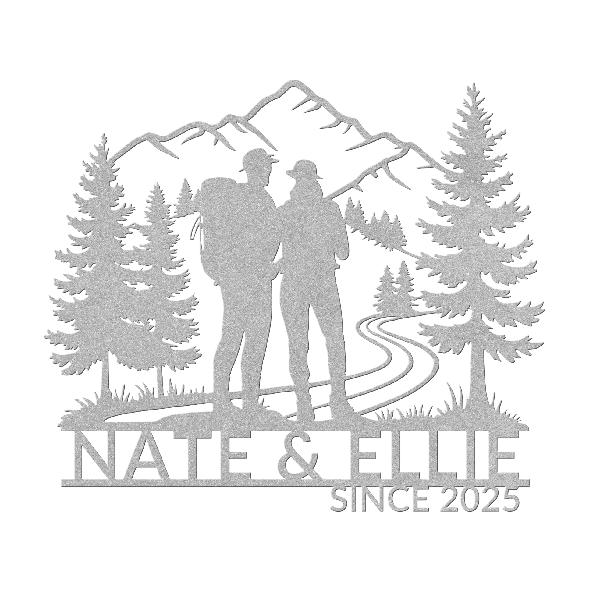 Hiking_Couple_Metal_Wall_Art_Silver_Transparent_Mockup.png