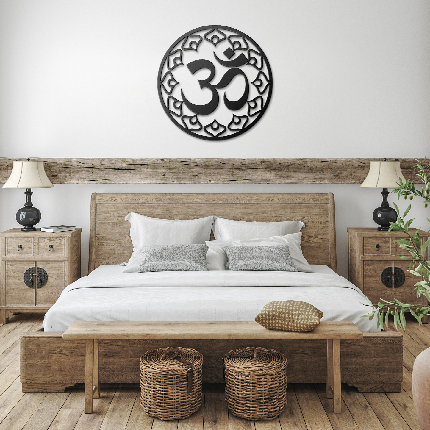Om_Symbol_Metal_Art_Black_Farmhouse_Bedroom_Mockup.png